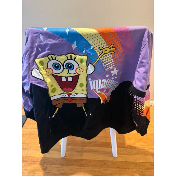 Spongebob racing moto jacket purple jh design girls size 2XL rainbow JH Design - Picture 2 of 4